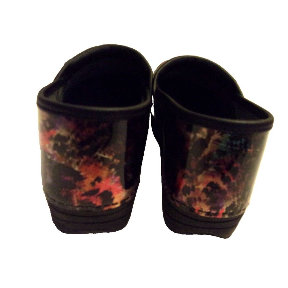 Dansko Multicolored XP 2.0 Clogs Patent Leather Abstract Design Size 40 9.5-10 - Picture 2 of 7